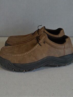 Eddie Bauer Men's Brown Moc Toe Slip On Casual Shoes Loafers Size 9.5 M